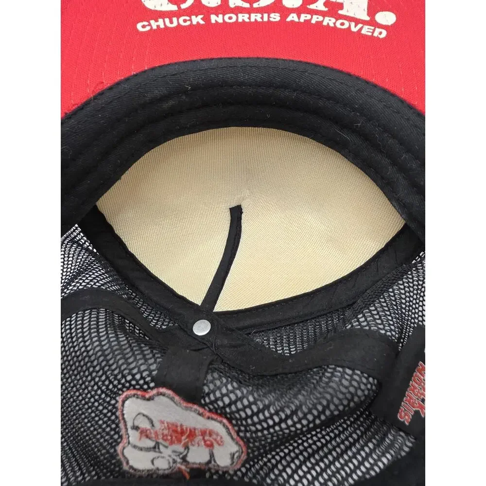 Chuck Norris Approved BioWorld  Trucker Hat‎ Snapback Cap USA Flag Mesh